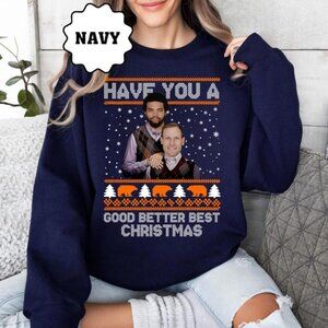 Ben Johnson & Caleb Williams Good Better Best Christmas Sweashirts